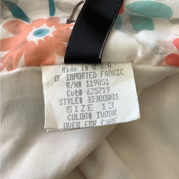 Vintage Y2K Heart Soul Floral Skirt Size 14 | Sheer Detail Overlay | Boho - Picture 10 of 11